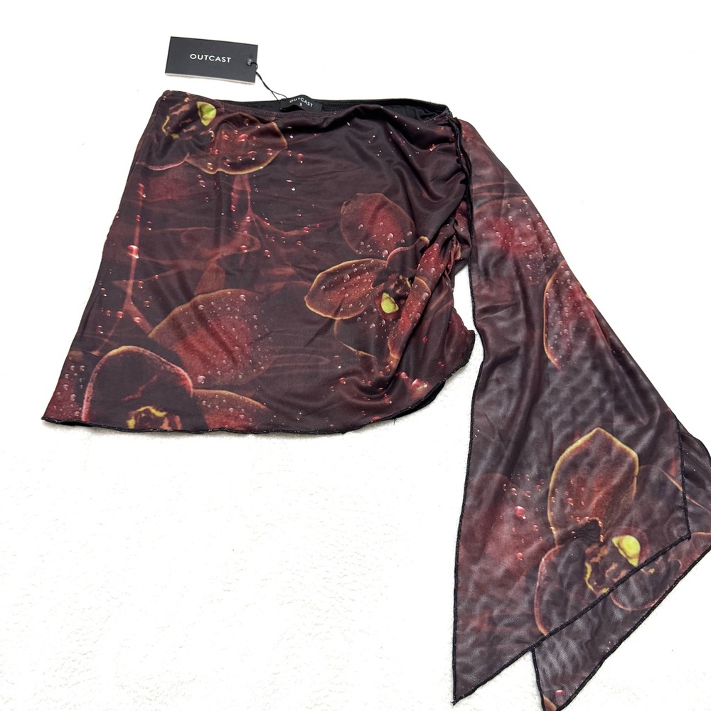 OUTCAST sz S ELIZA MINI SKIRT MUSE NWT planets space print - Picture 7 of 8